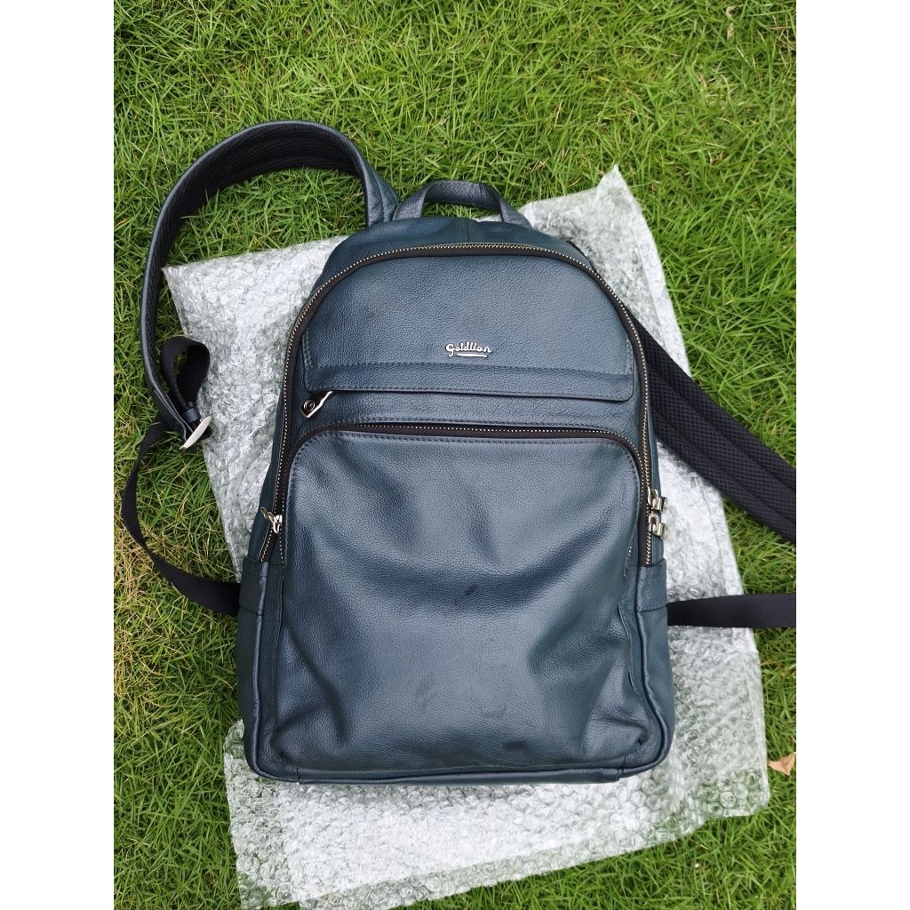 Ransel kulit asli branded Goldlion Preloved