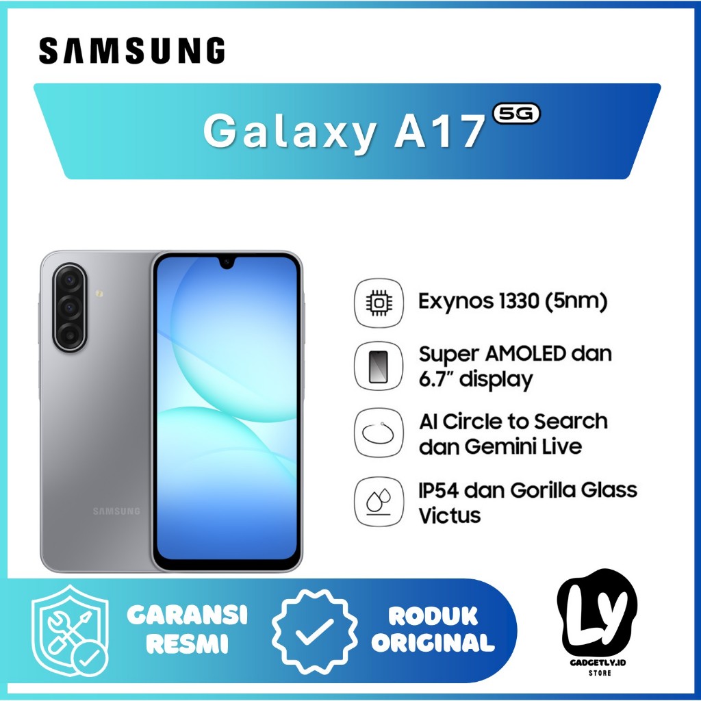 Samsung Galaxy A17 5G ( 8GB+8GB I 256GB ) Garansi Resmi Galaxy SEIN