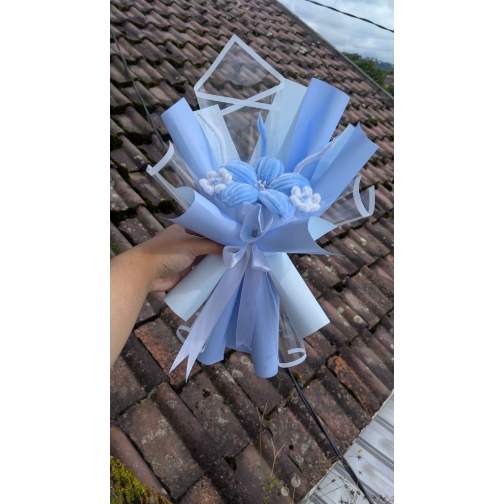 Bouquet bunga kawat bulu 20ribuan