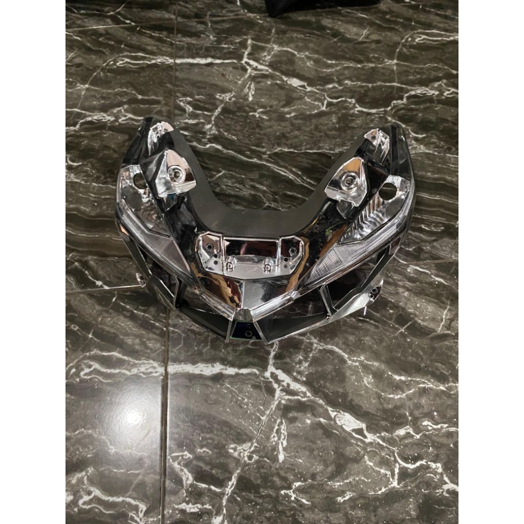 Frame alis chrome lampu depan honda vario 125 150 old 2016 original