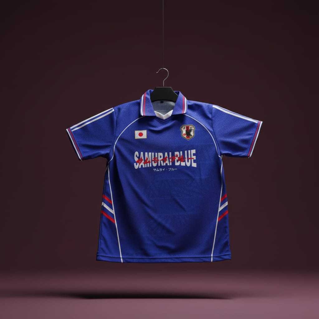 Jersey Samurai Blue Japan Uniseks Dryfit Nyaman // JERSEY VINTAGE JAPAN
