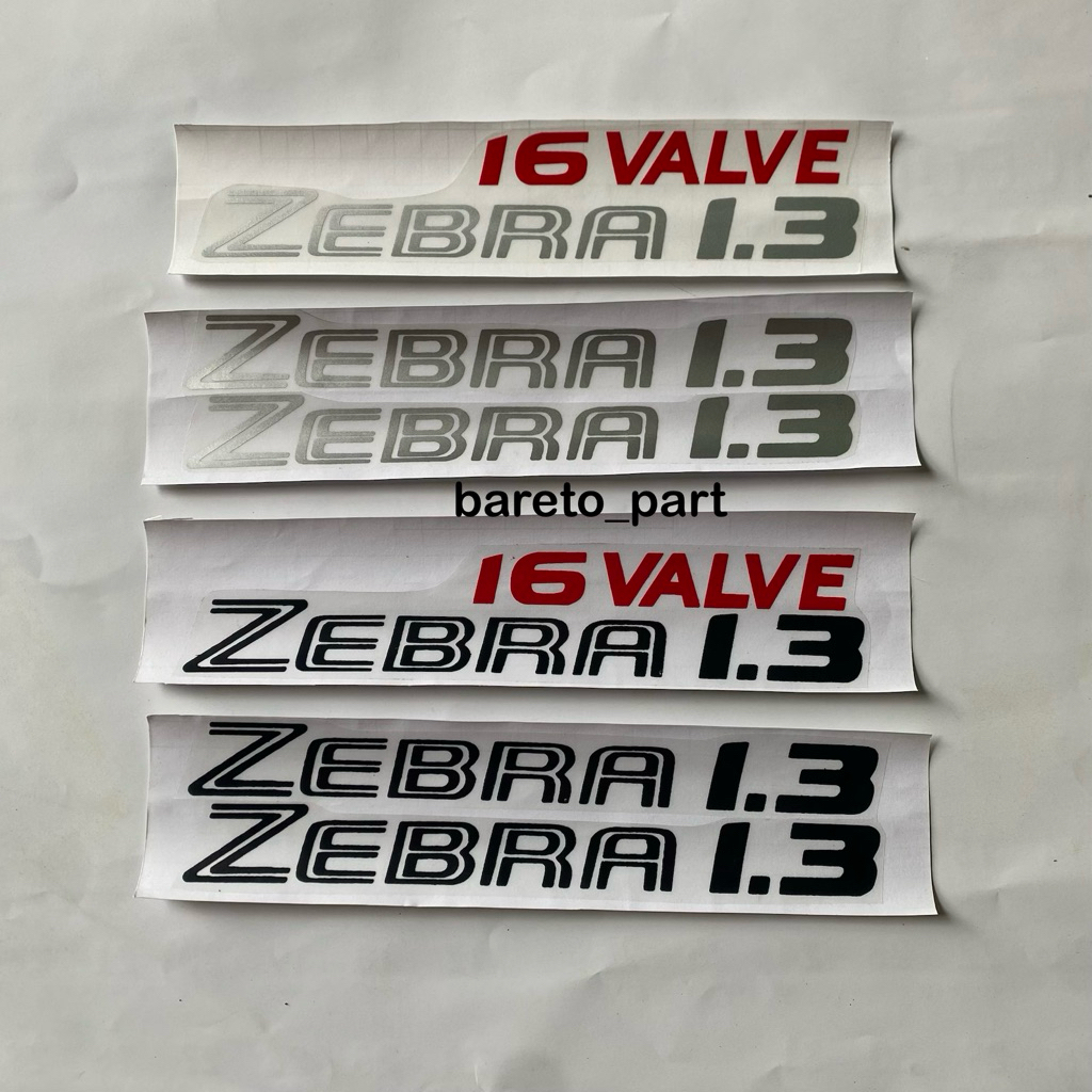 Stiker 16 Valve zebra 1.3 / stiker zebra 1.2 / stiker 16 valve