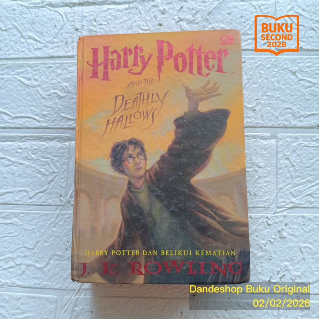 (hardcover indo) Harry Potter and The Deathly Hallows (Dan Relikui Kematian) - Novel Bekas Preloved