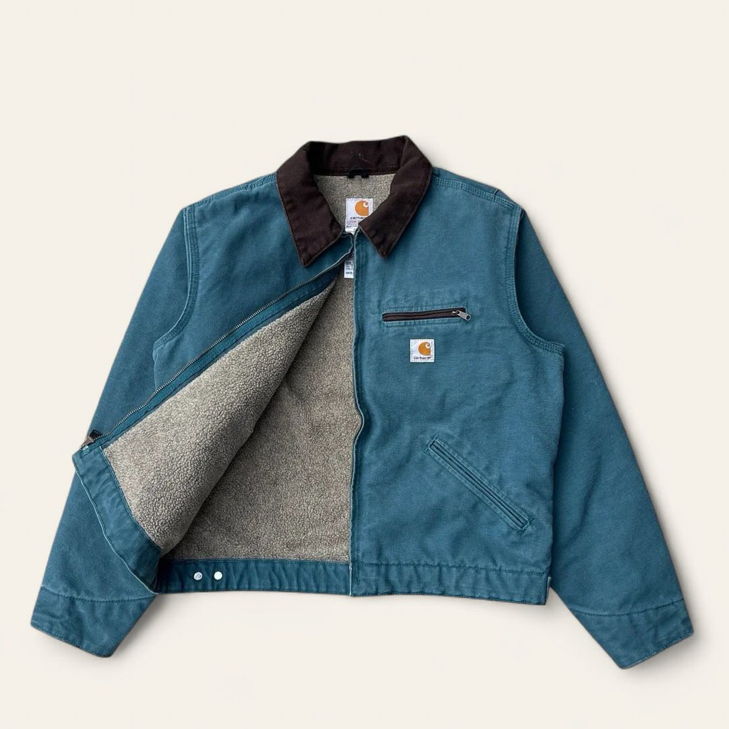 RARE ITEM Vintage 2009's Carh*rtt Detroit Jacket WJ097 DTL {DARK TEAL}