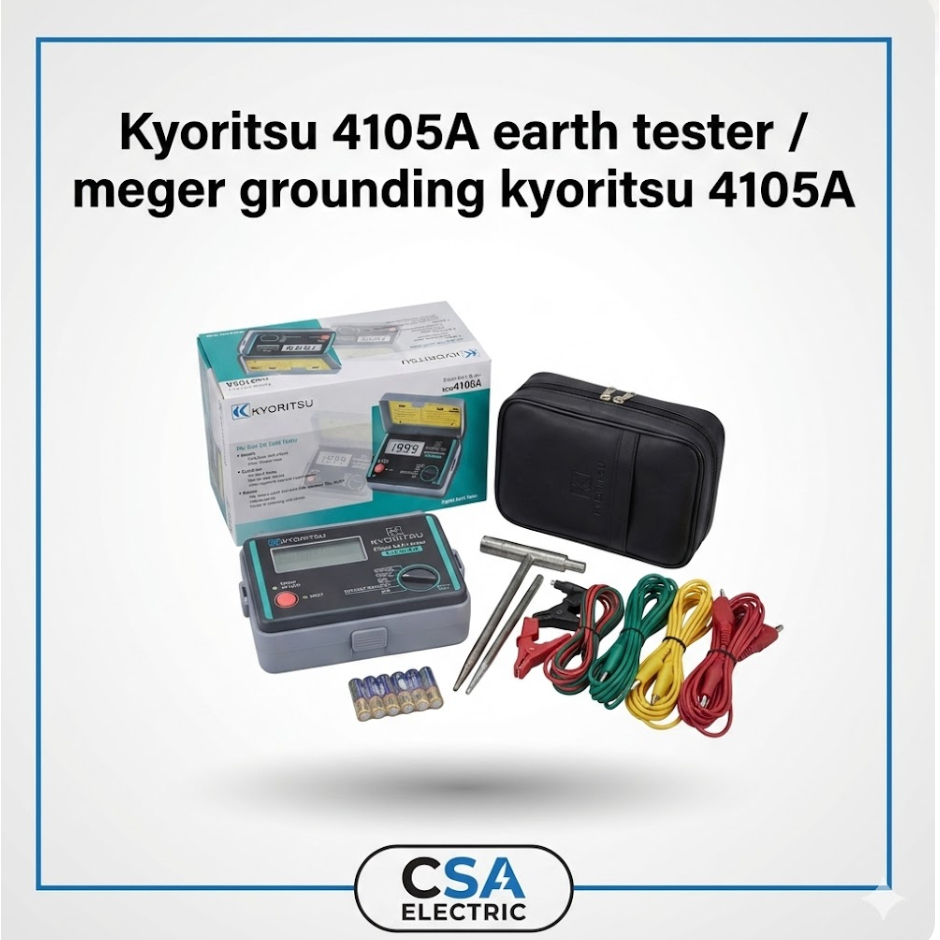 Kyoritsu 4105A earth tester / meger grounding kyoritsu 4105A