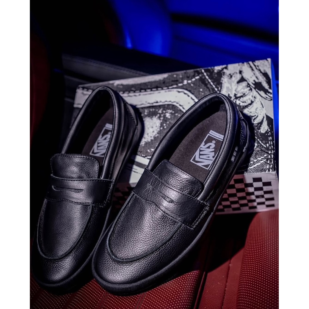 Vans Skate Loafer “Black / Brown” 100% Original Resmi