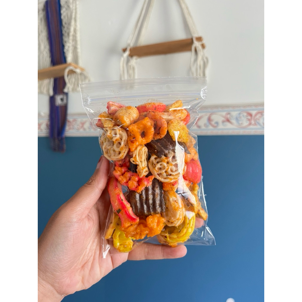 Paket Usaha Cemilan Kerupuk Seblak Mix