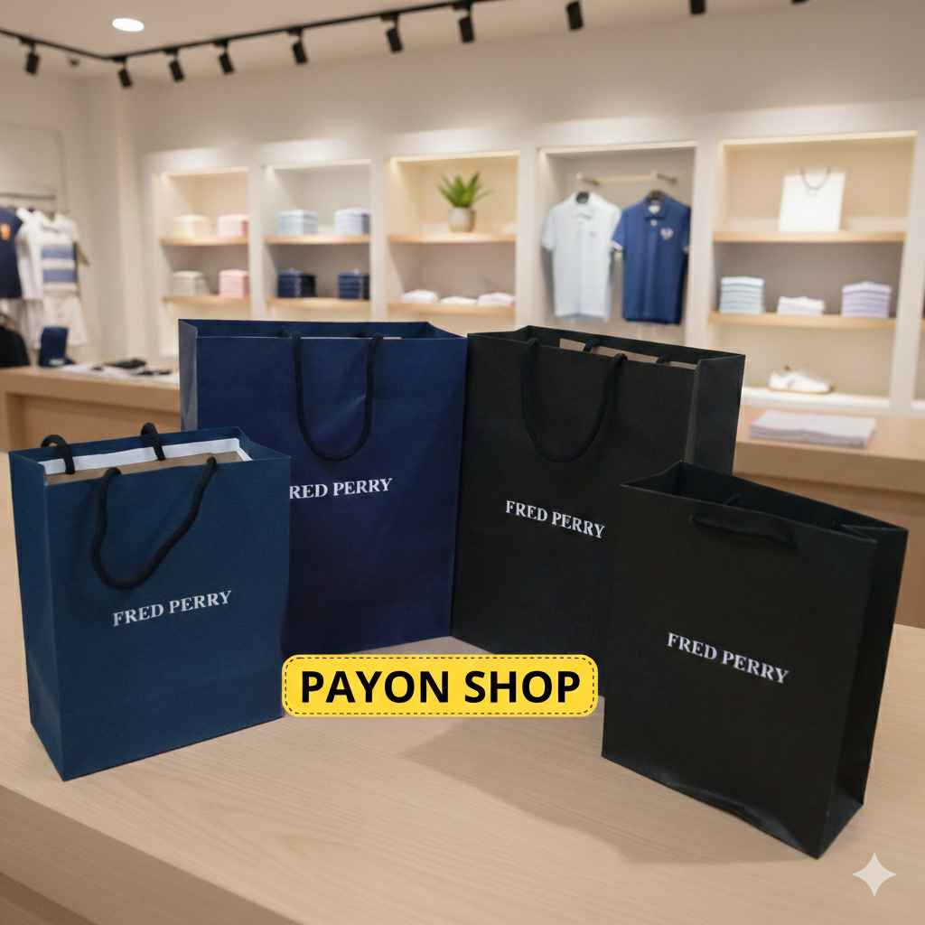 Paper bag fred perry tas kado hadiah hampers