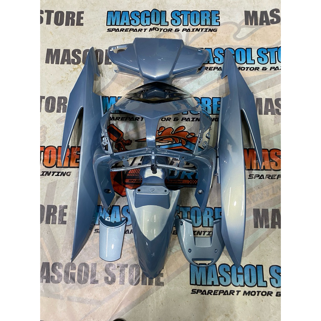 Cover Full body halus Vario 110 karbu Dolphin blue lembayung gold