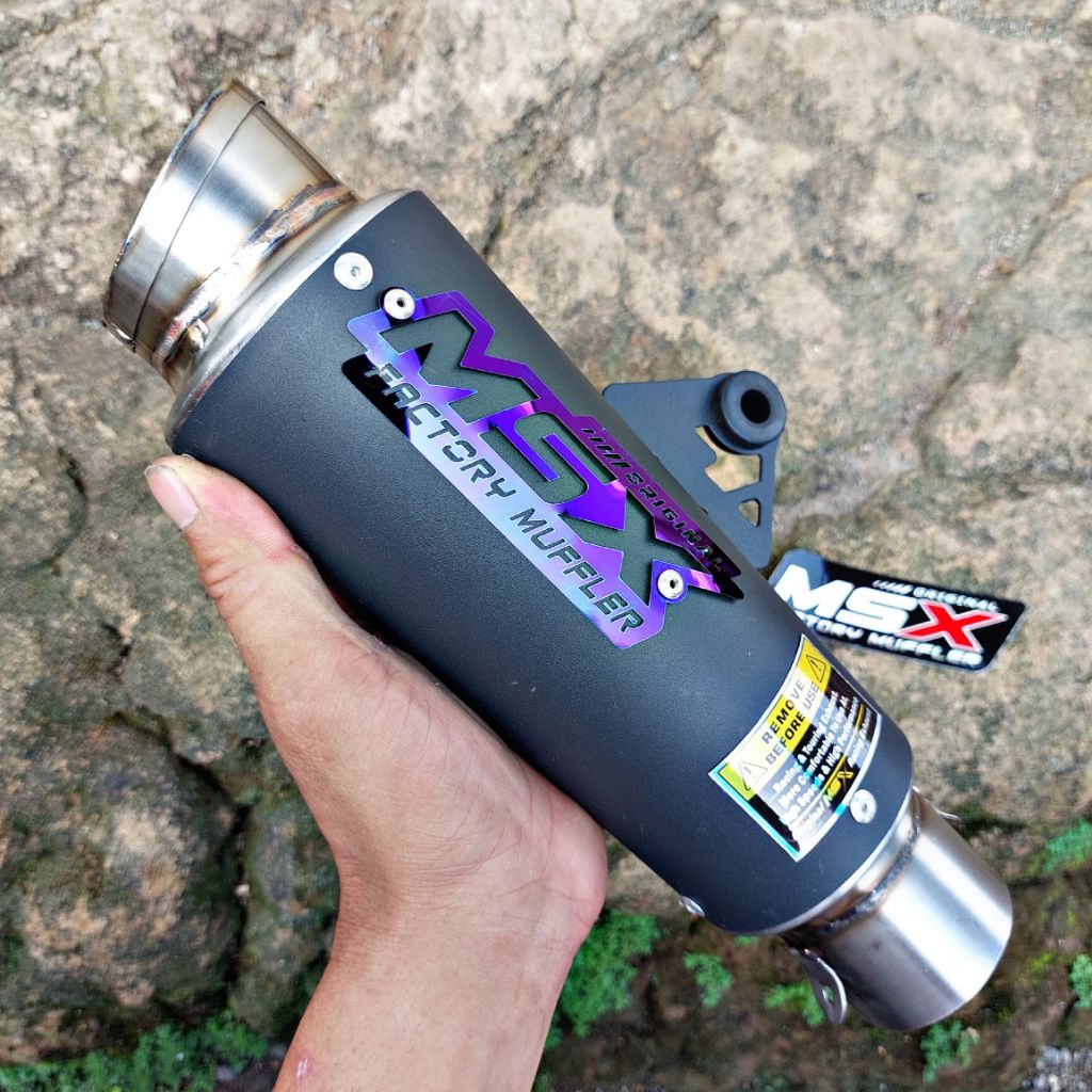 slincer knalpot original msx black coting proliner inlet 50 rcb