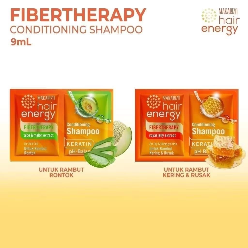Shampoo Sachet Makarizo Royal Jelly 1 Renceng 10ml