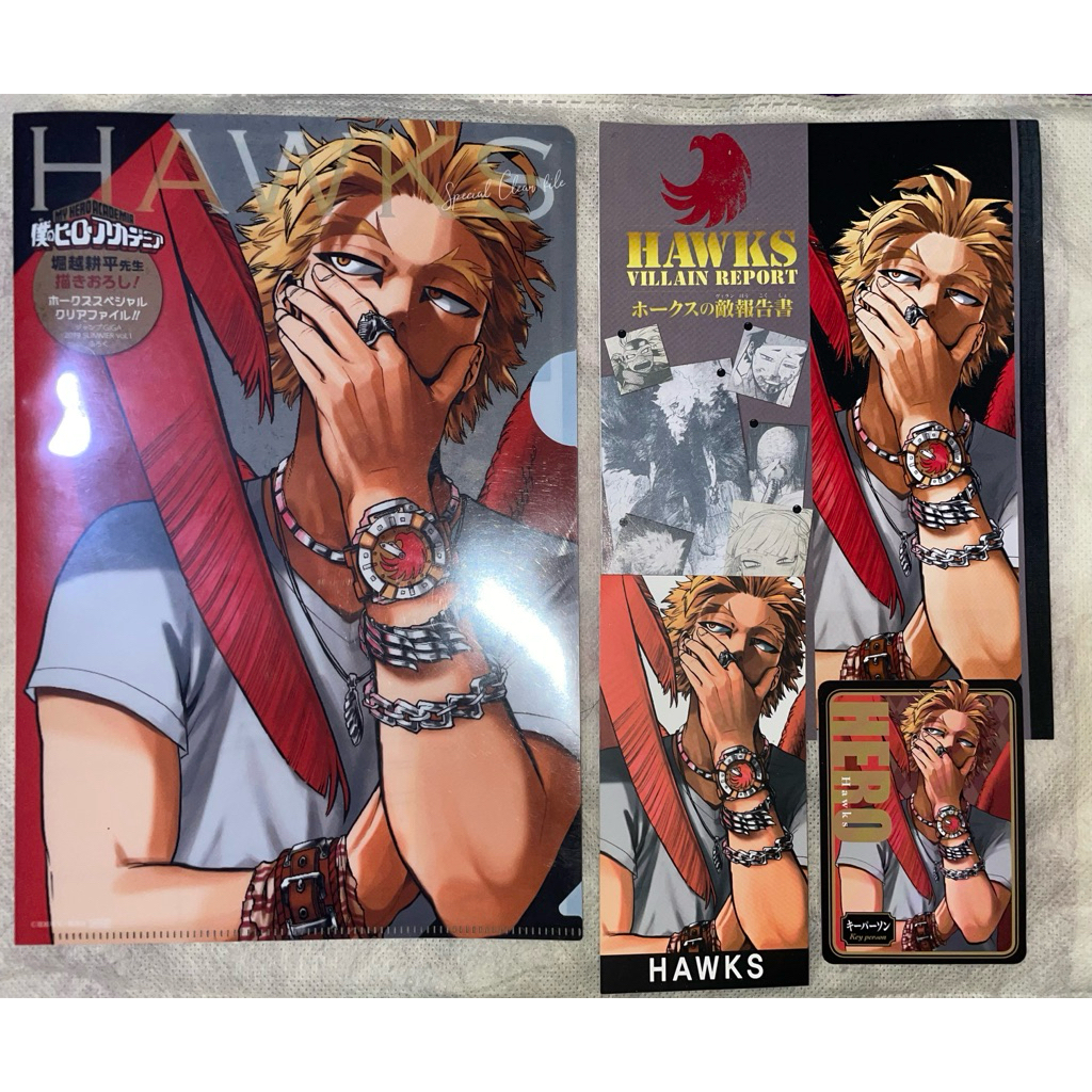 official clearfile card hawks magazine cardtag kartu keigo takami my boku no hero academia [RARE]