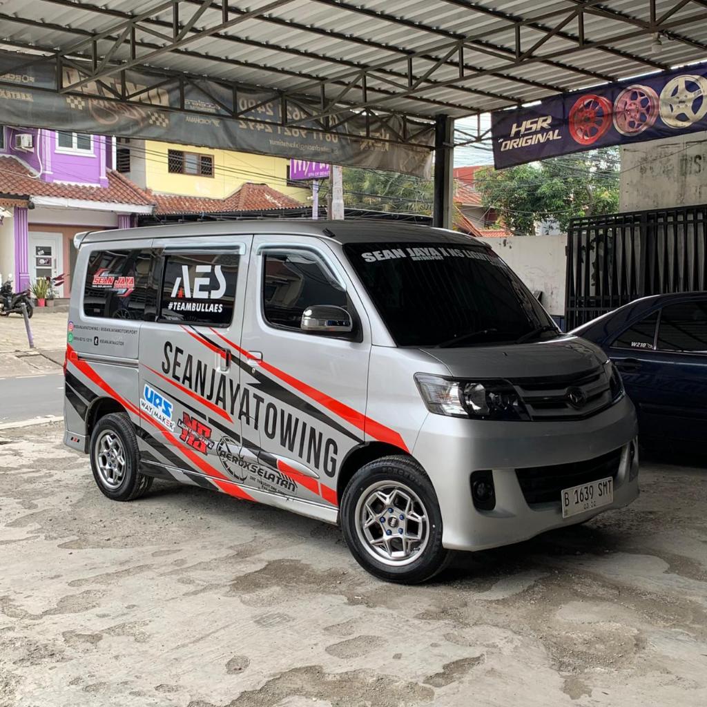 Velg Mobil APV Ring 15 HSR Wasile Pcd 5x114,3 Hyper Black Velg Racing APV R15