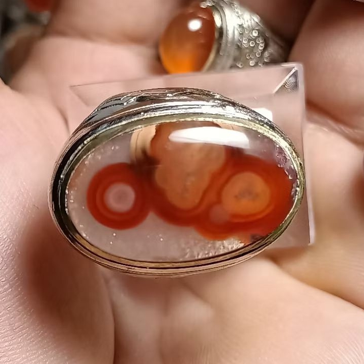 cincin batu akik motif langka motif vesfa