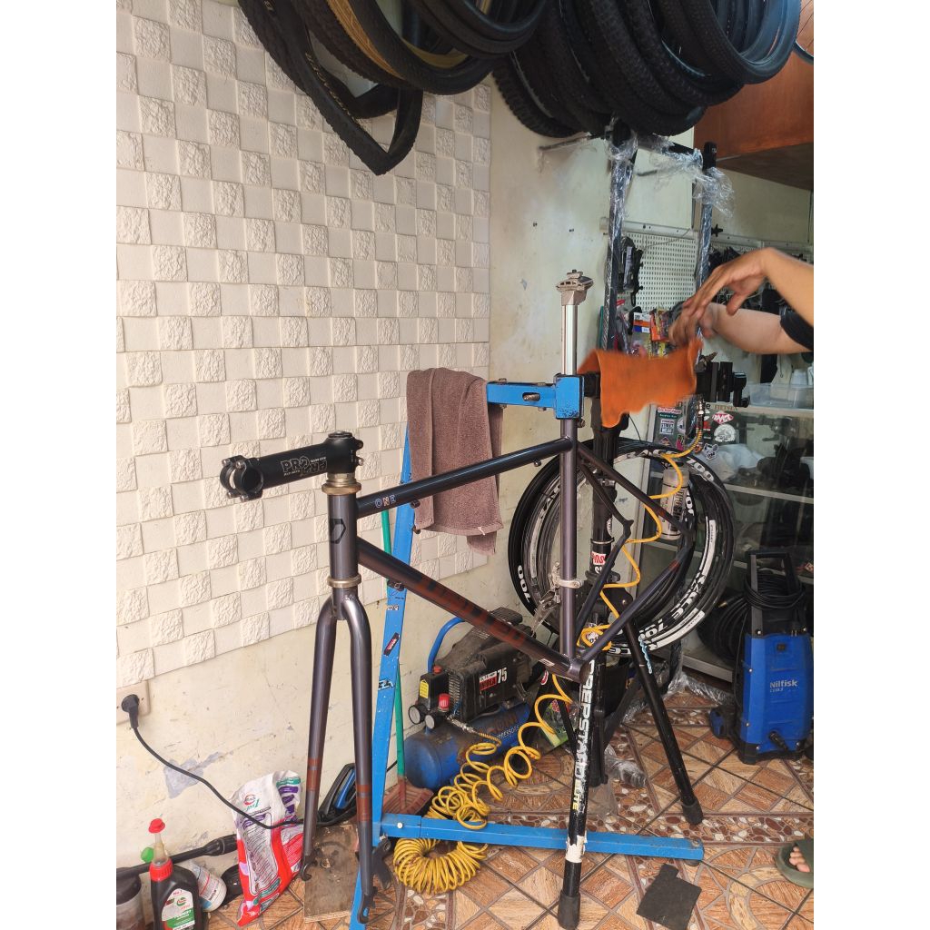 frameset roadbike united slick 700 steel