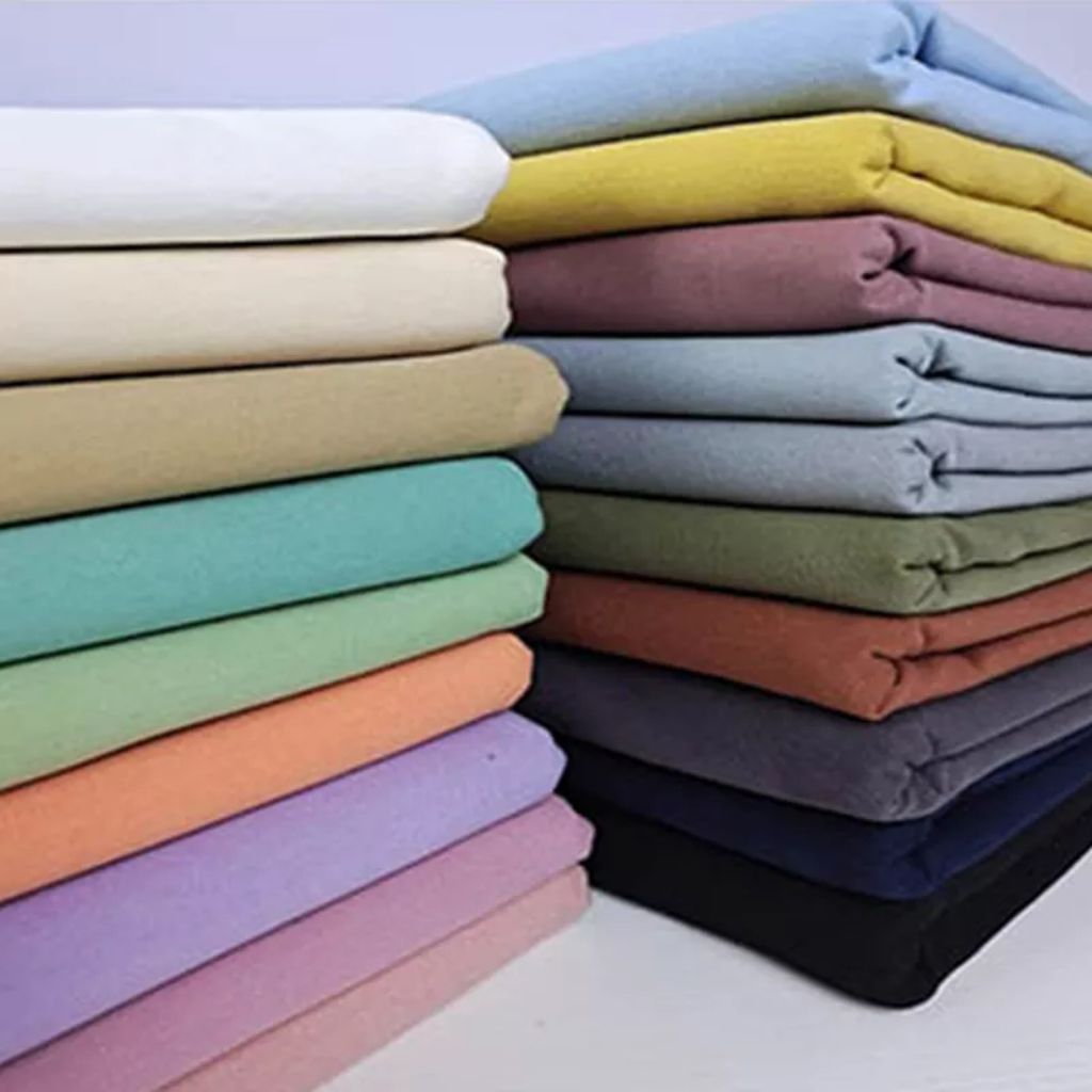 Kain Murah Kiloan Polos 1 kg dapat 4 - 7 Meter - iyam collection - kain kiloan murah cuci gudang