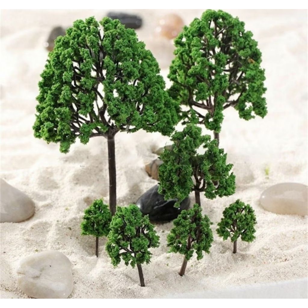 MAKET POHON MINIATUR BERCABANG 5,8 CM SATUAN / POHON MINIATUR BESAR