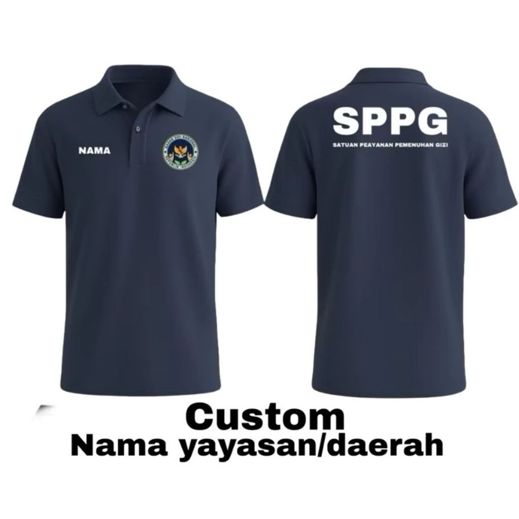 kaos polo mbg costum terlaris