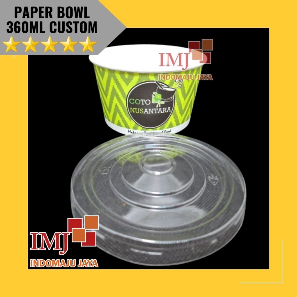 PAPER BOWL 360ML CUSTOM PAPER BOWL 360 ML CUSTOM DESAIN