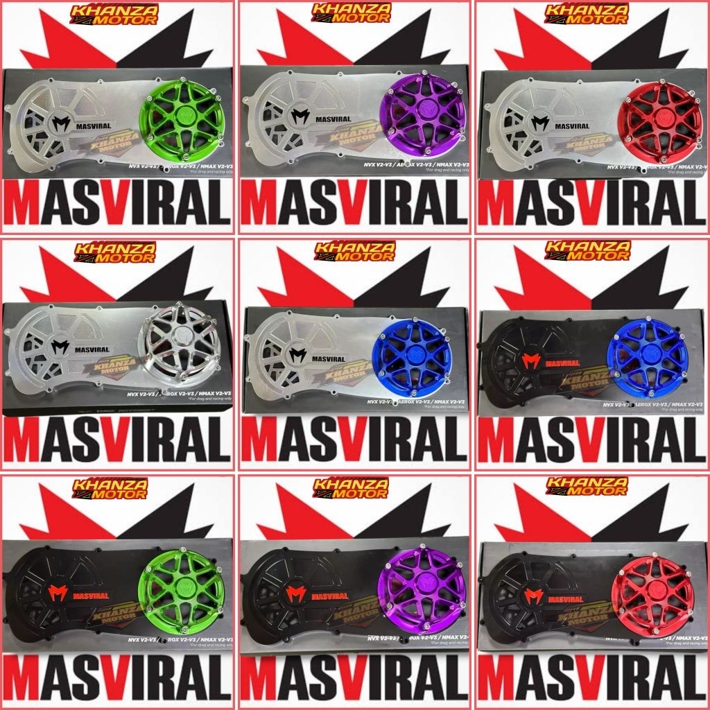 BAK CVT CNC MASVIRAL NEW NMAX 155 CONNECTED NEW NMAX NEO TURBO ORIGINAL MASVIRAL