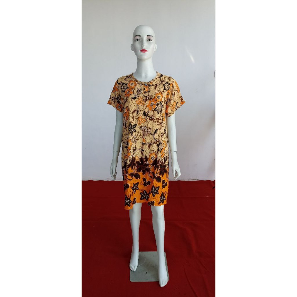 CUCI GUDANG MURAH / STOK TERBATAS PROMO / DASTER BIASA / LENGAN PENDEK / BAJU TIDUR BATIK / PAJAMA P