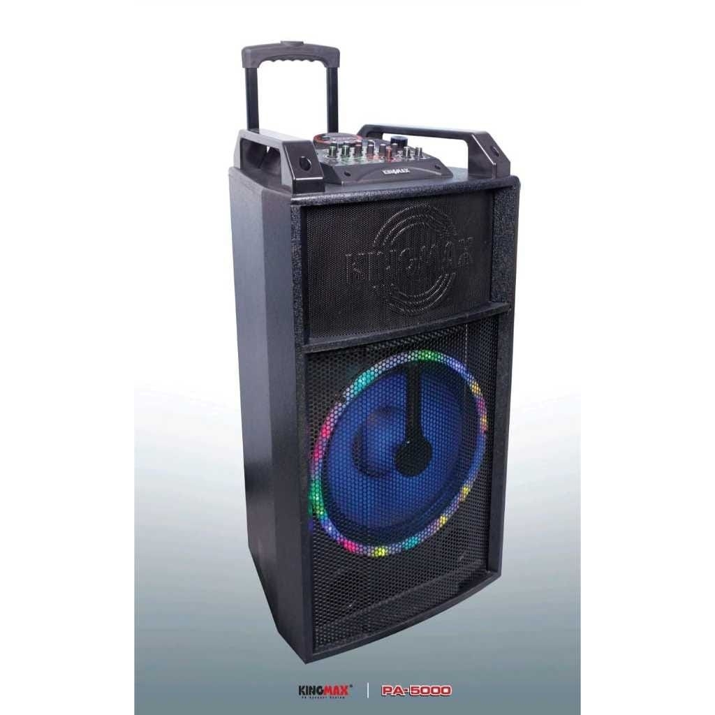 kingmax PA 5000 speaker portable 15inch super bass-karaoke