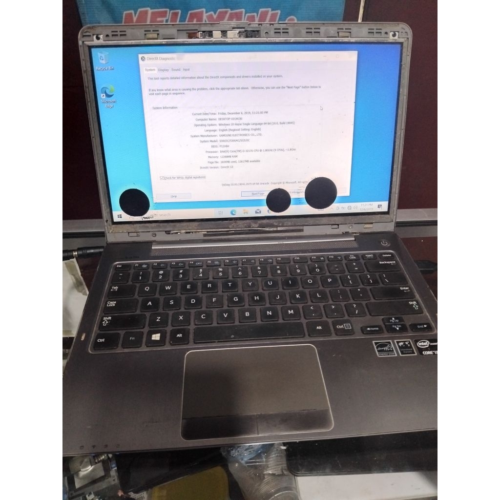 motherboard laptop samsung np530 core i3