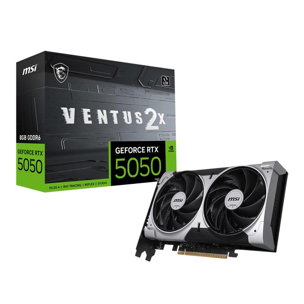 VGA MSI Geforce RTX 5050 Ventus 2X OC 8GB GDDR6 | Nvidia RTX5050 8GB | RTX5050 VENTUS 2X
