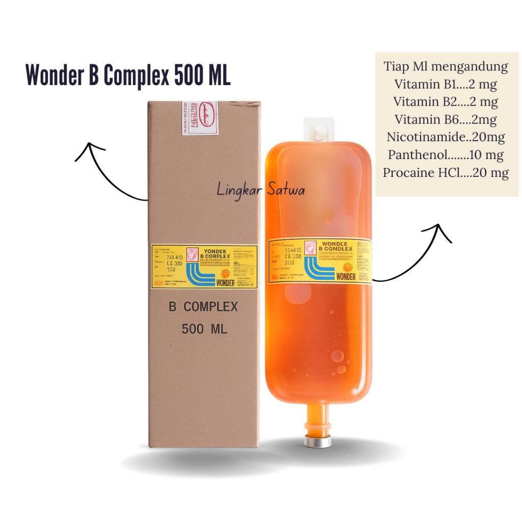 B Complex Wonder 500 ml / VITAMIN HEWAN TERNAK