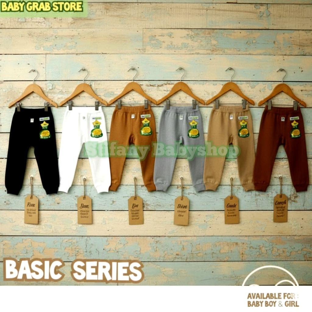 Celana Legging Baby Grab polos basic colour 0-2th || legging rajut jersey balita || legging panjang 
