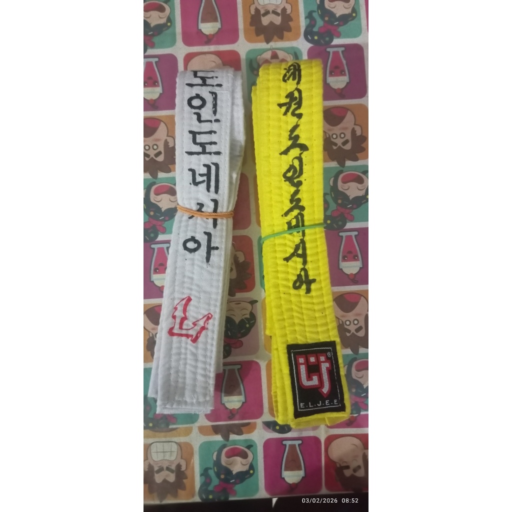 Sabuk Taekwondo ELJEE Sport Polos dan Strip Aneka Tingkatan