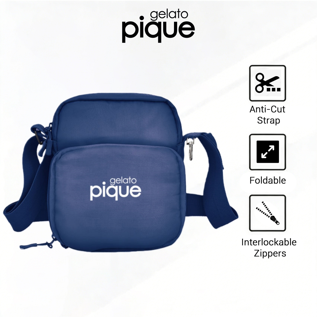 Tas selempang Warna Biru Pria & Wanita 32L