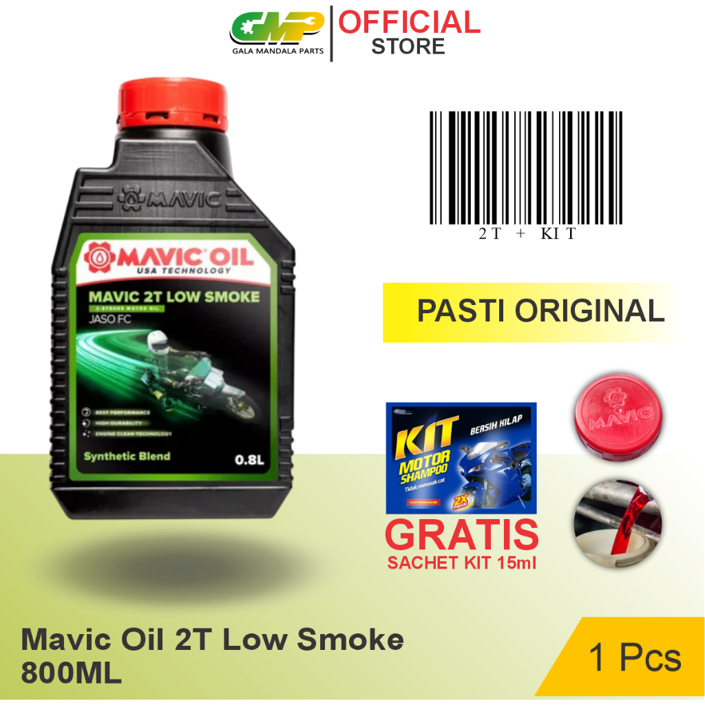 Oli Samping Mavic 2T 800ml Oil Racing Ninja Low Smoke Extra Fragrance