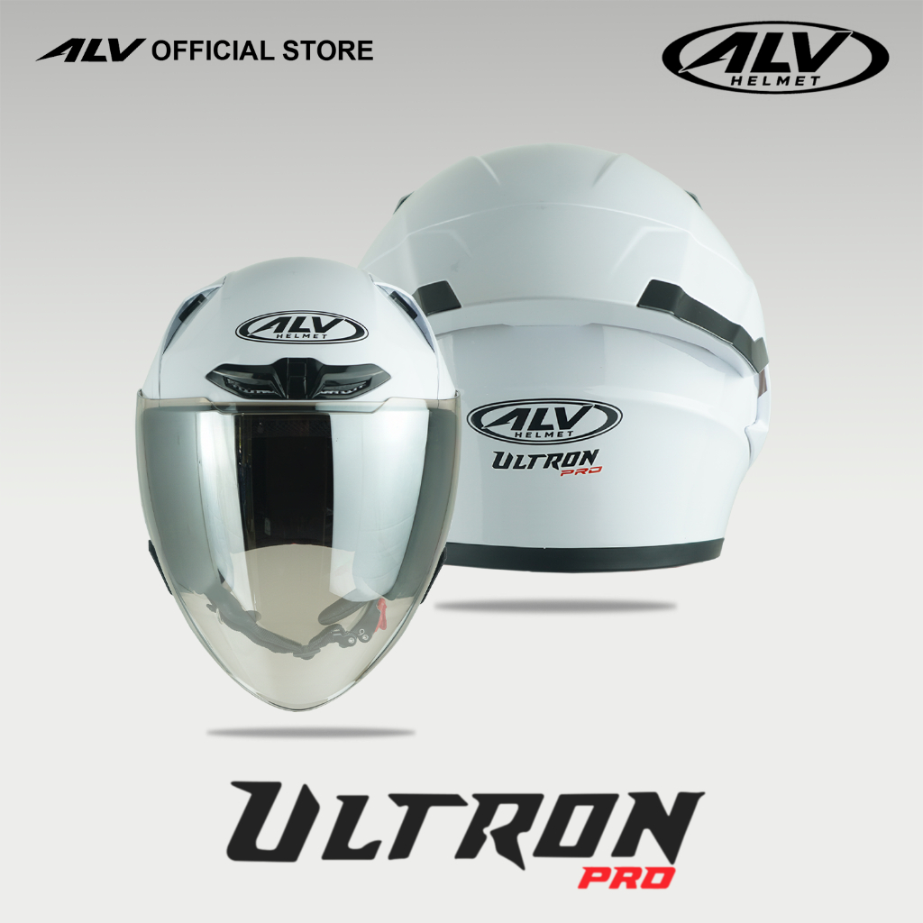 ALV Ultron Pro Solid & Motif - Helm Half Face