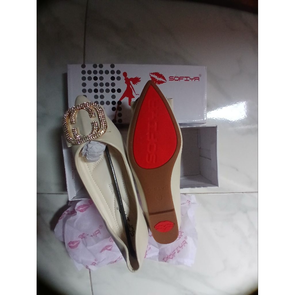 (New) Flat shoes sofiya lentur empuk