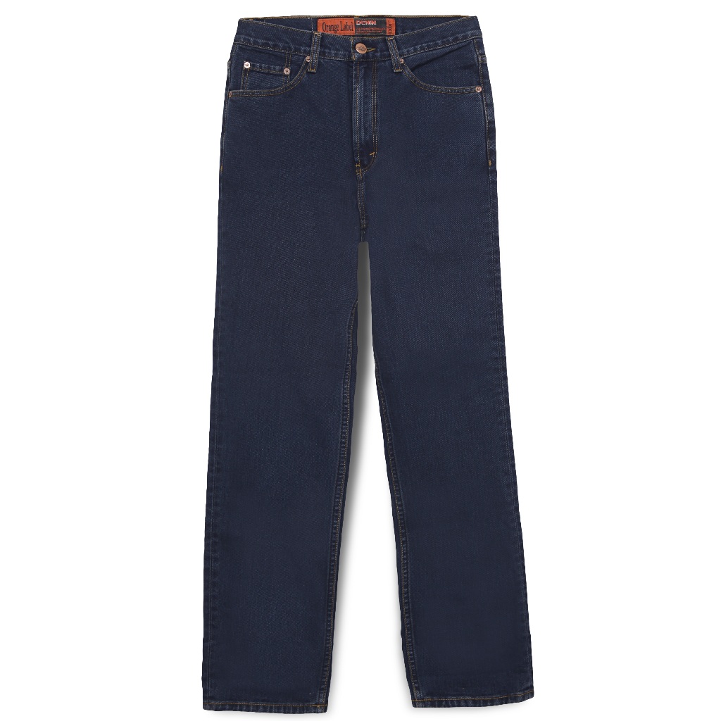 Celana Panjang LEA Jeans 606 - Basic Series Orange Label Regular Fit Blue Black Indigo 14,5 oz 60601
