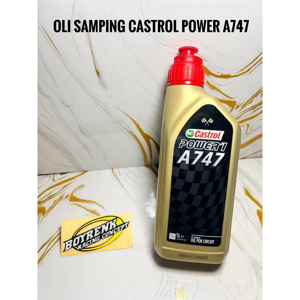 OLI SAMPING CASTROL POWER1 A747 RACING 2T 1 LITER ORIGINAL
