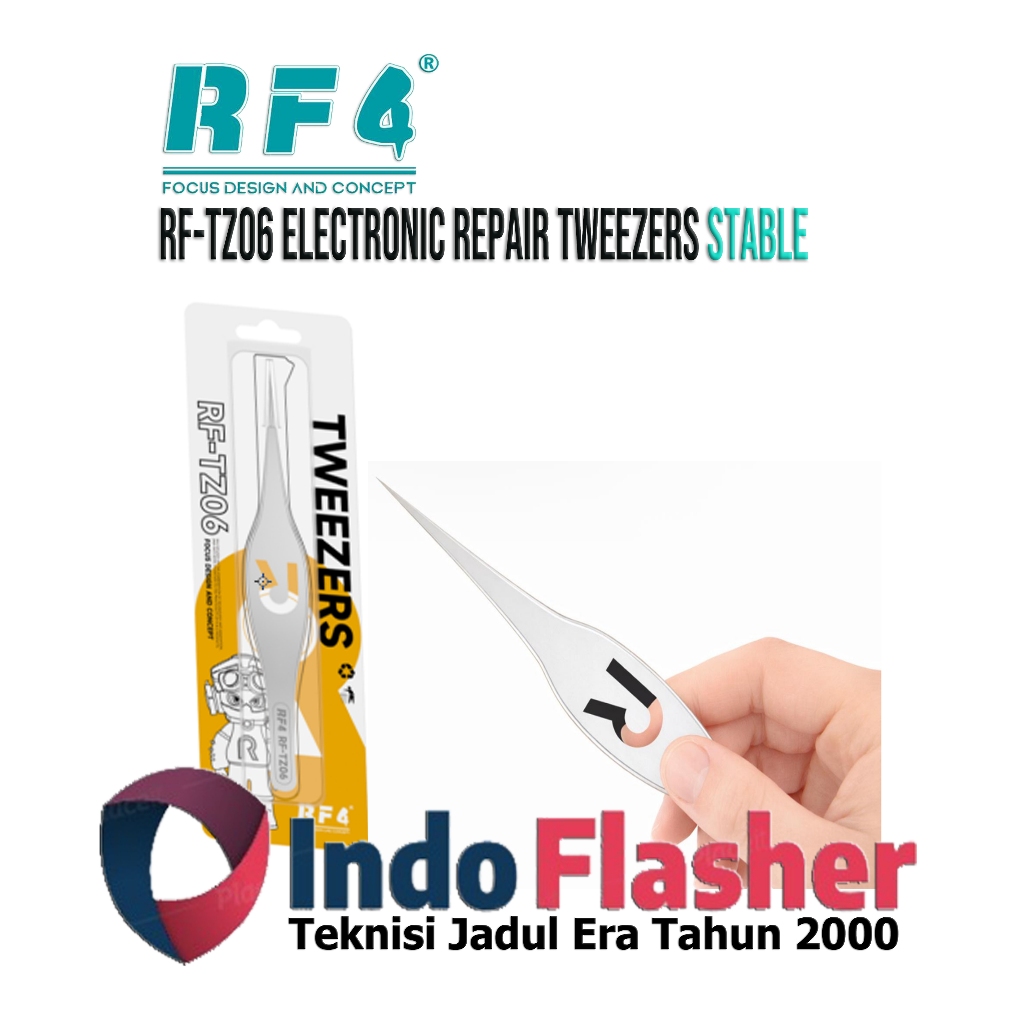 RF4 RF-TZ06 Electronic Repair Tweezers Stable - Pinset Perbaikan Elektronik