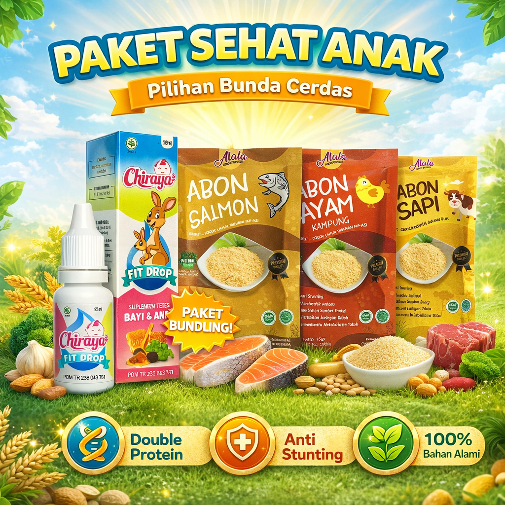 ALALA Abon Bayi Mpasi 8 Bulan Anti Stunting Protein Hewani & Nabati 15g Free Vitamin Nafsu Makan