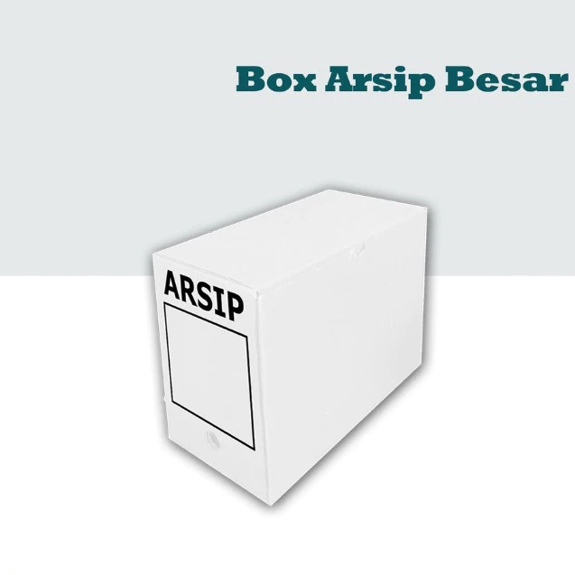 10 pcs kardus arsip putih besar box penyimpanan file dokumen barang pindahan ukuran 39x19x28cm