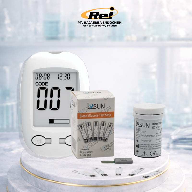 Lysun-Glu Blood Glucose Meter & Lysun - Blood Glucose Test Strip
