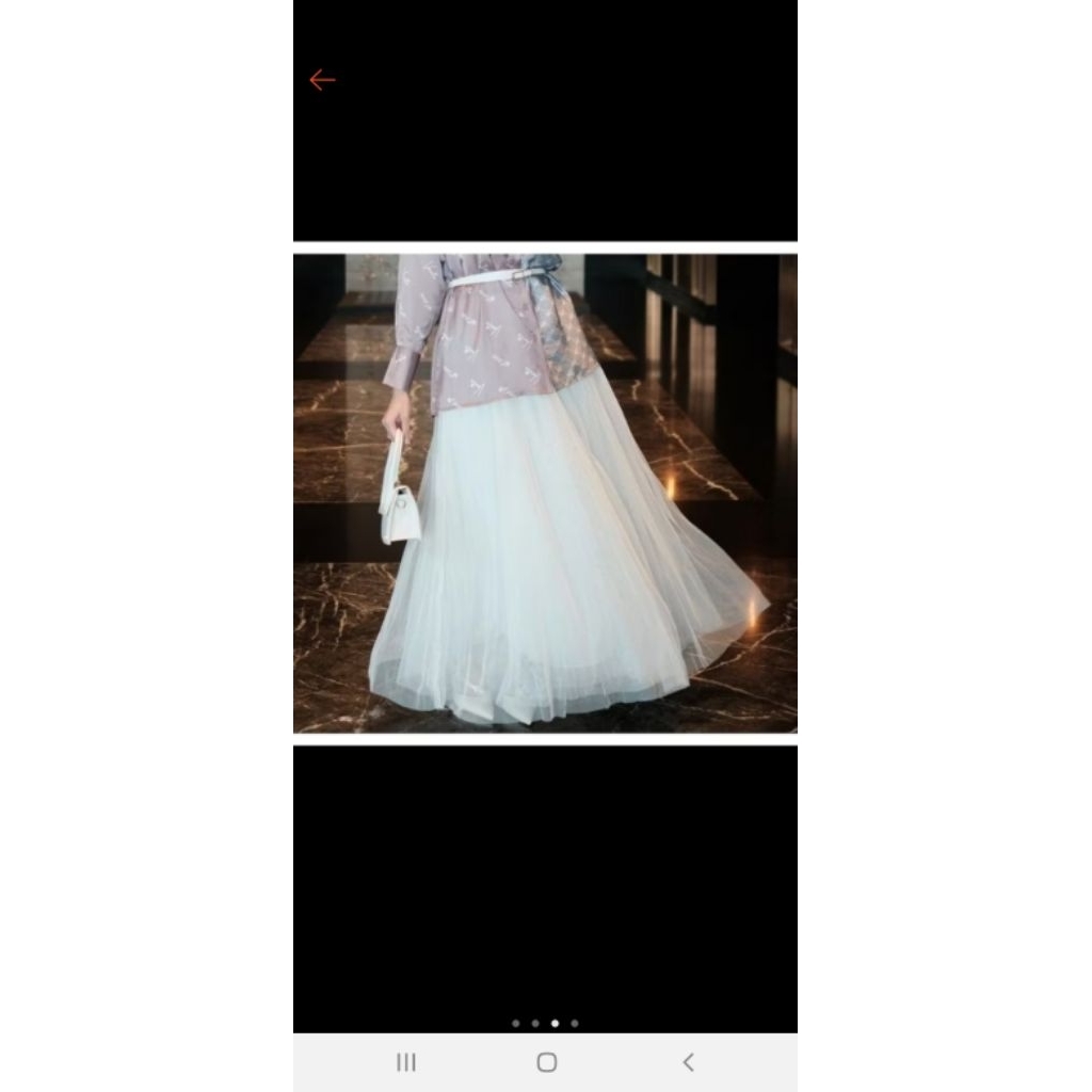 PL rok pleats tutu vanilla hijab