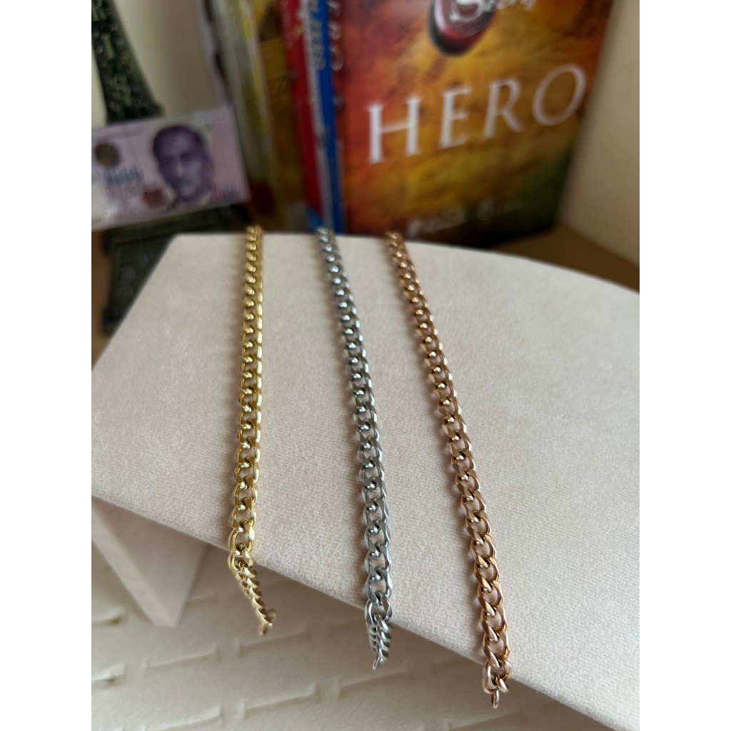 Gelang Sisik Naga Gold Silver Rosegold Titanium Gelang Wanita