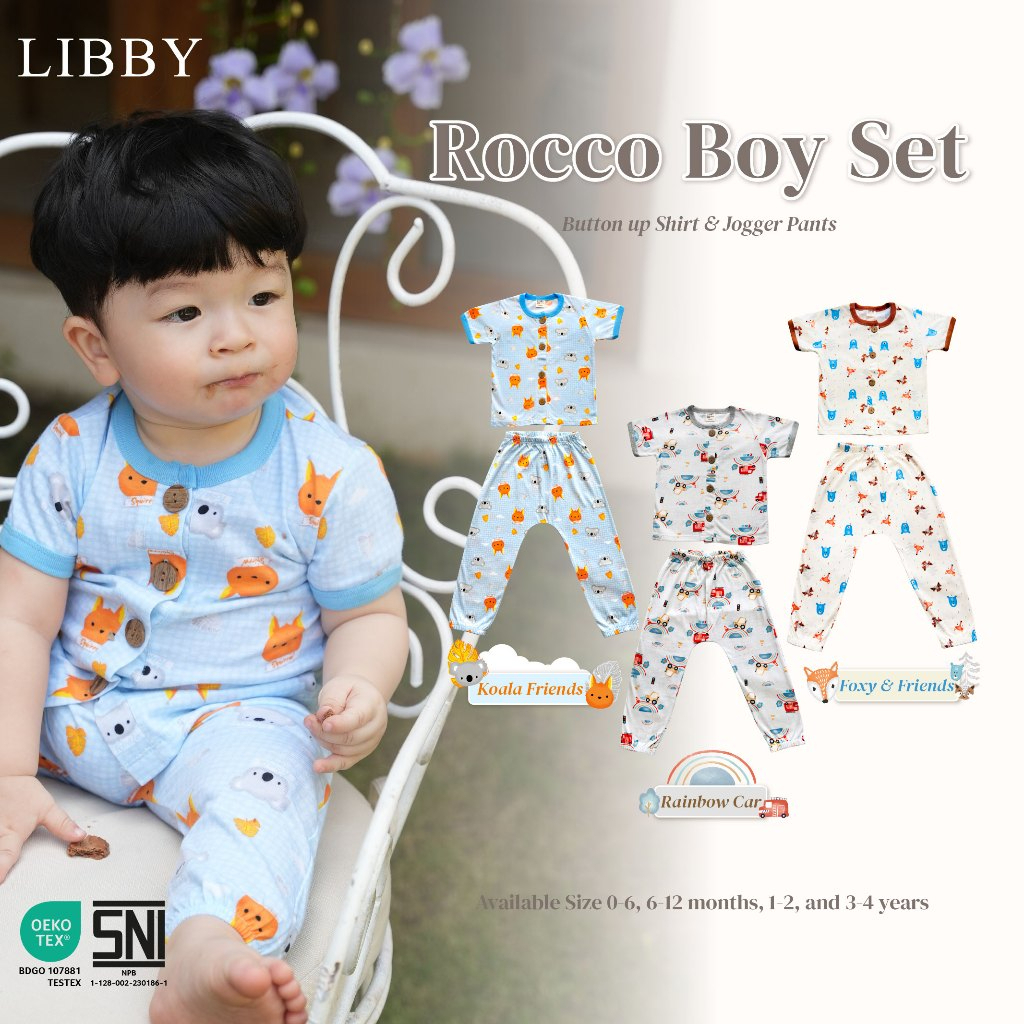 LIBBY EARTH COLORS SERIES ROCCO SET - SETELAN SET CELANA JOGER/LIBBY ROCCO SET