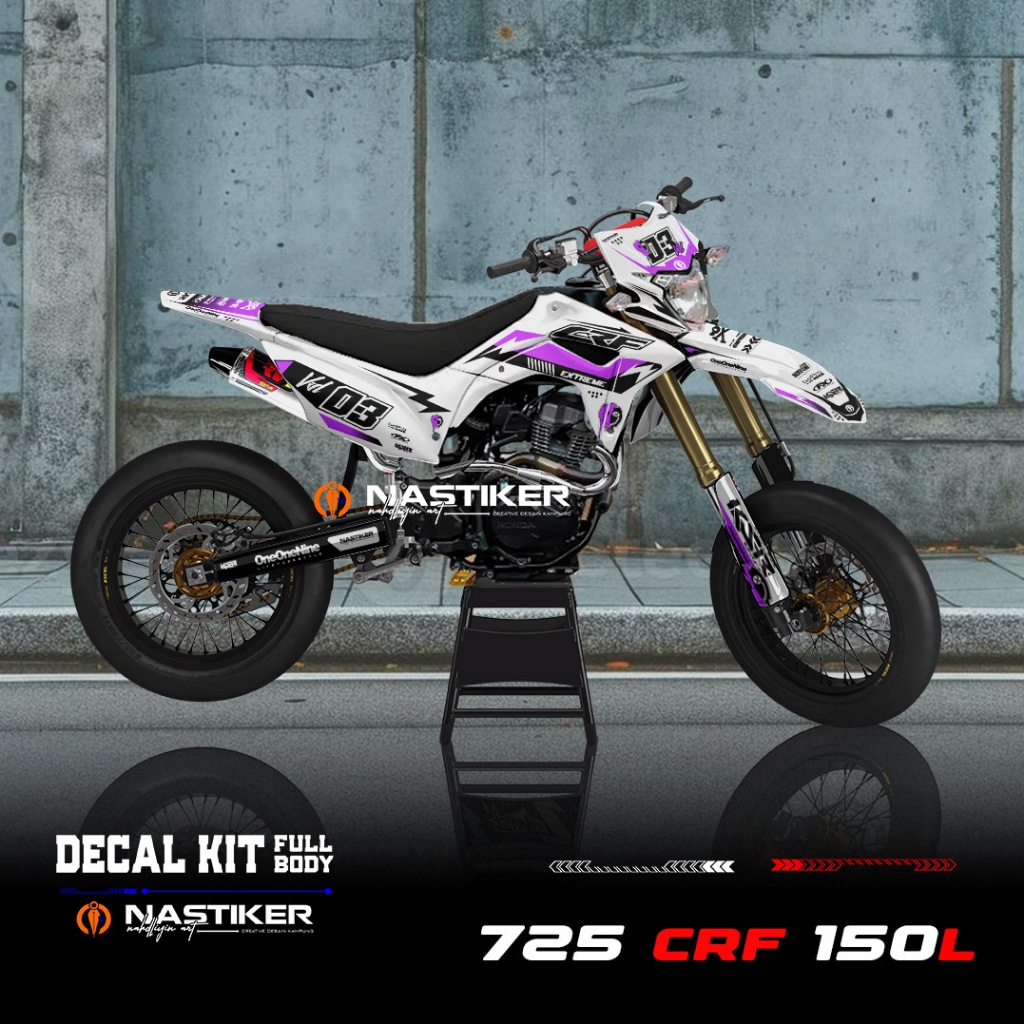 DECAL FULL BODY CRF 150 L / STICKER CRF 150 L / CRF SUPERMOTO KEREN