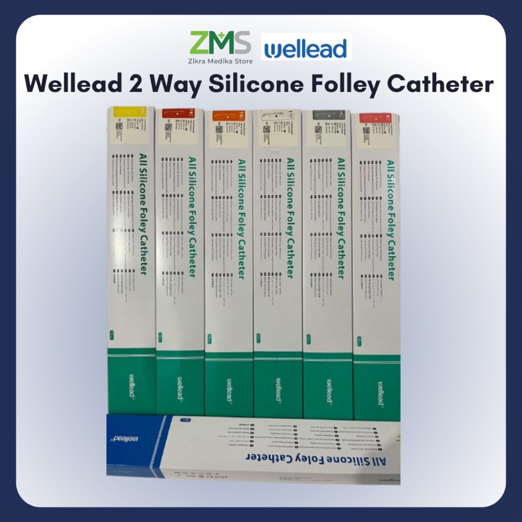 Wellead 2 Way Silicone Foley Catheter – Kateter Urin Silikon Medis Steril