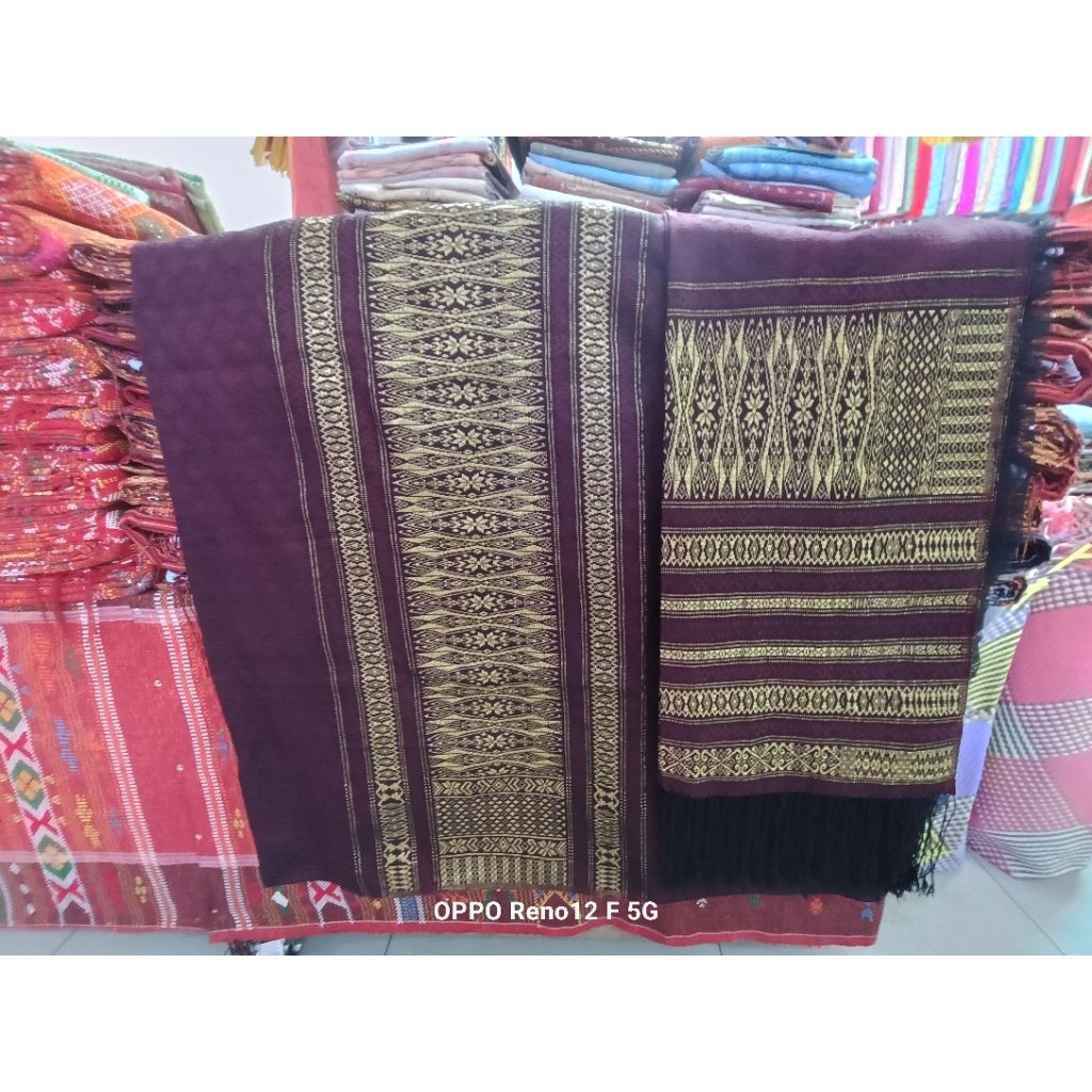 SONGKET TUMTUMAN TTS BENANG KRISTAL TUMPAL GOLD.