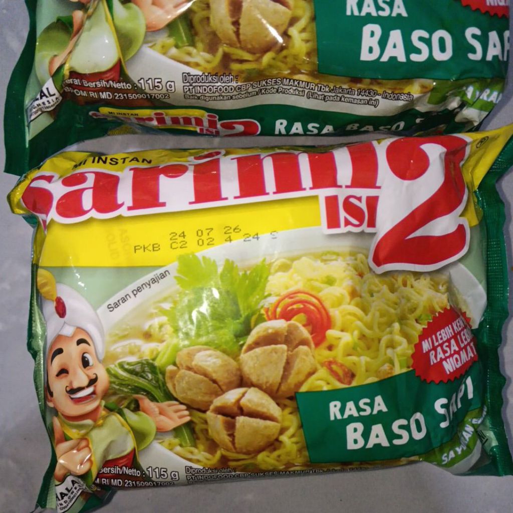 Sarimi isi 2 kuah rasa baso sapi