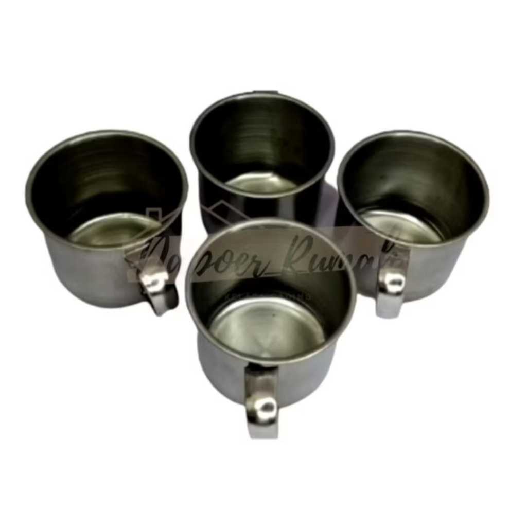 (12 PCS)Gelas Mug Stainless Mini/Cangkir Kopi Stainless Kecil