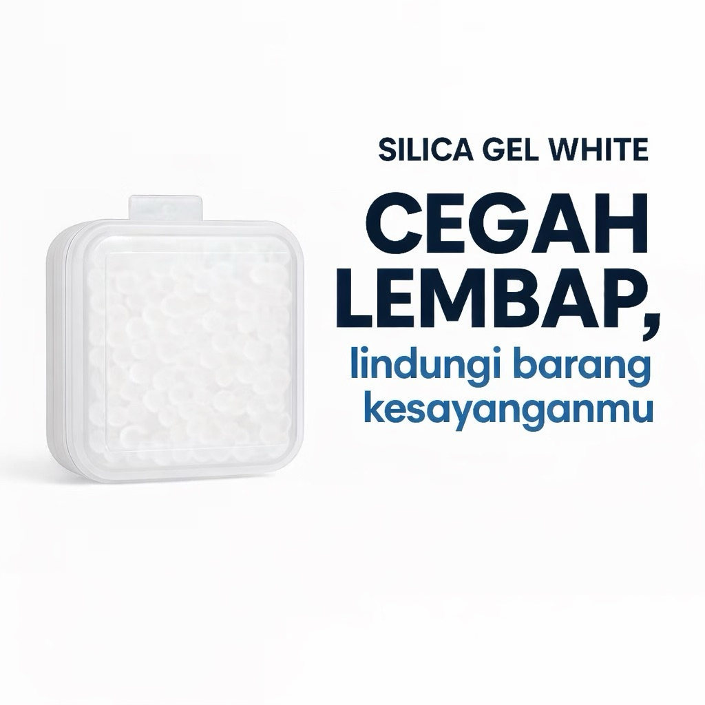 SILICA GEL WHITE BOX  / silika gel white / silica gel sepatu dan tas/ cegah lembap dan jamur